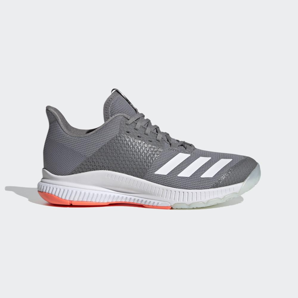 Adidas Women's Crazyflight Bounce 3 Volleyball Shoes Grey/White/Coral Ireland EH0856